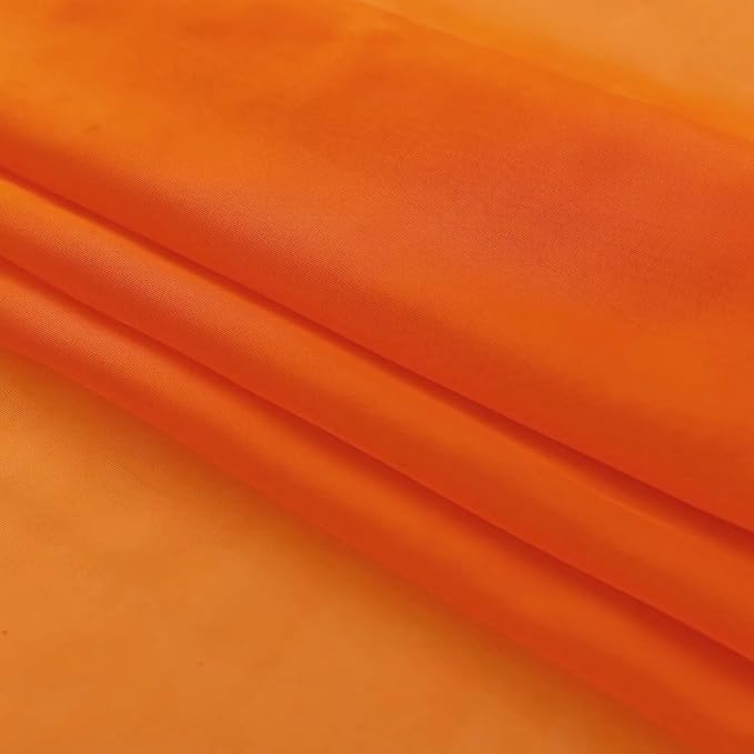 SpaceDresser Orange Sheer Curtains 4 Panels Rod Pocket Semi-Sheer Curtain 96 - Image 6