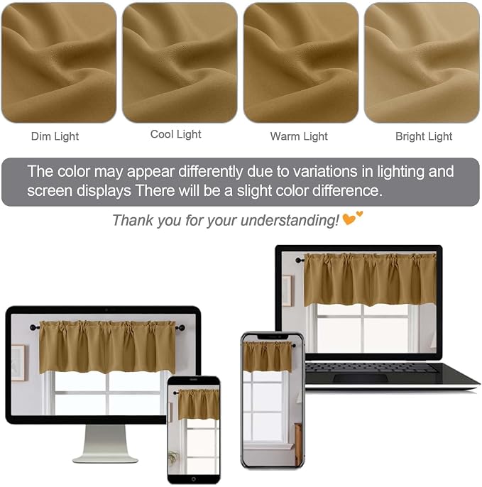 Chyhomenyc Gold Blackout Valances - Image 5