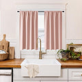 RYB HOME 100% Blackout Basement Curtains 36 inches Long, Heat & UV Blocking by RYBHOME