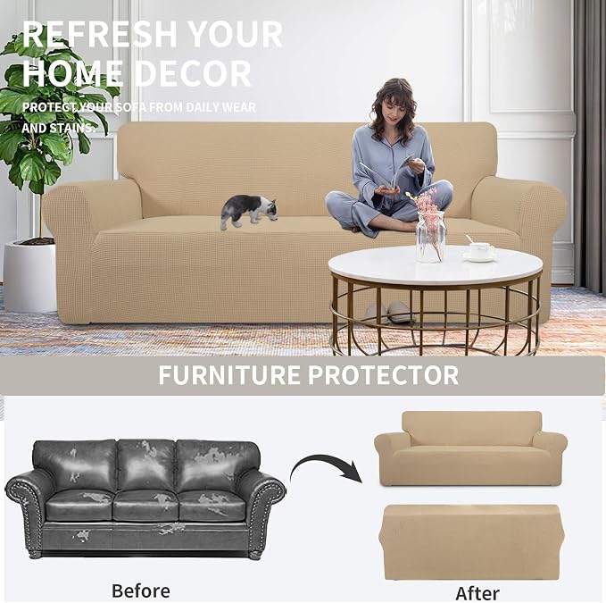 Easy-Going Stretch Chair Sofa Slipcover 1-Piece Couch Sofa Cover Furniture - Image 3