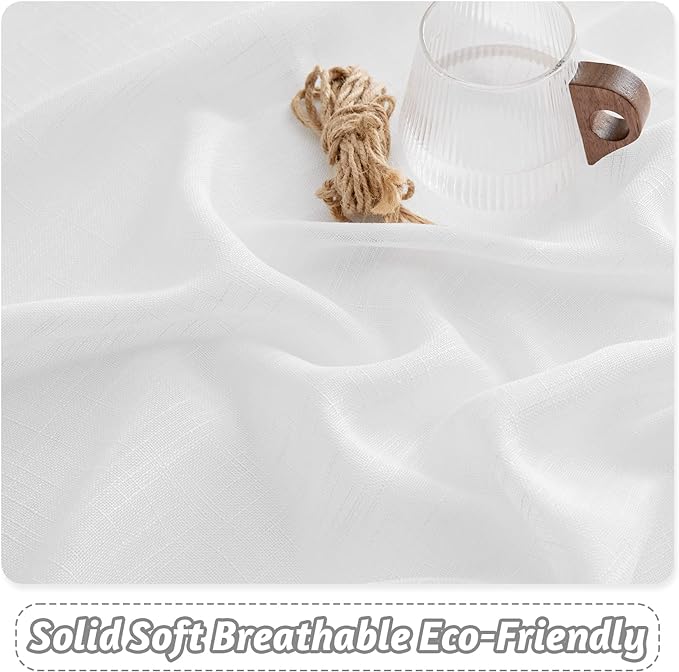RYB HOME White Kitchen Curtains - Image 3