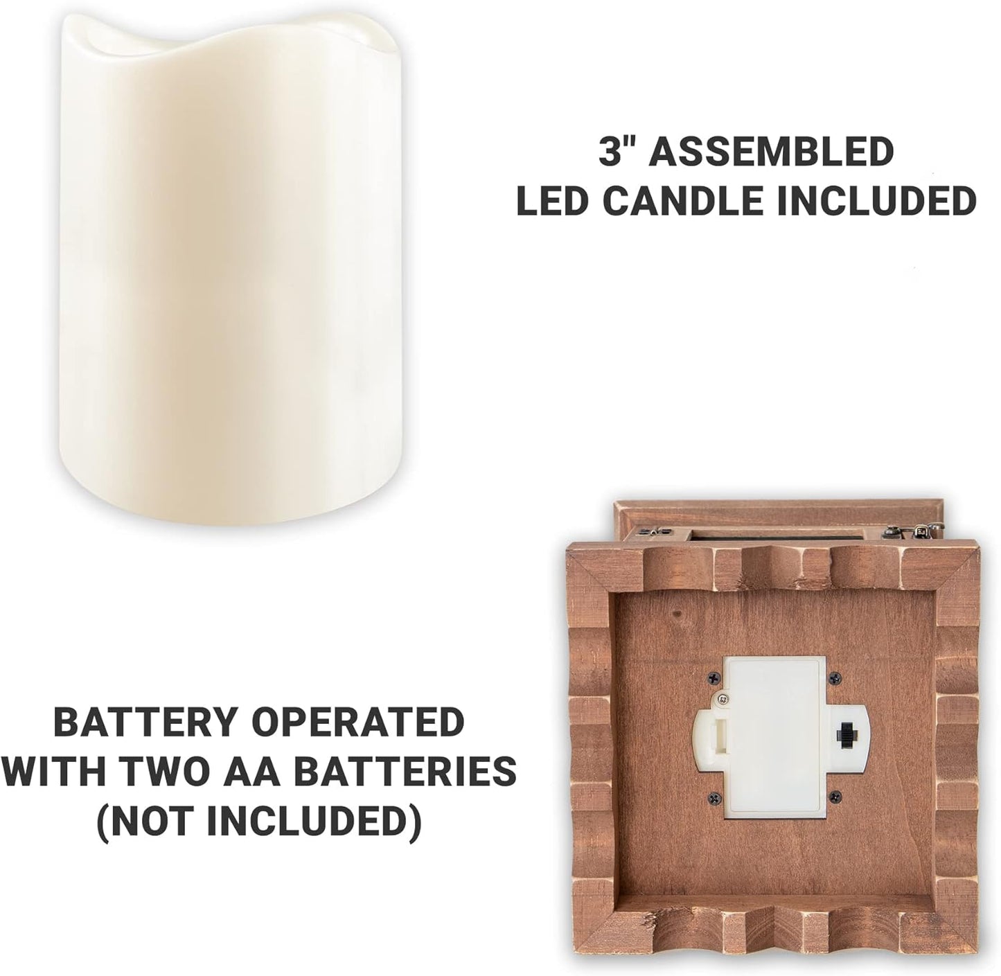 Let's Make Memories Personalized Memorial Lantern - Sympathy - Condolences - in Memory - LED Candle - Automatic Timer - Wood/Metal - I Am Free