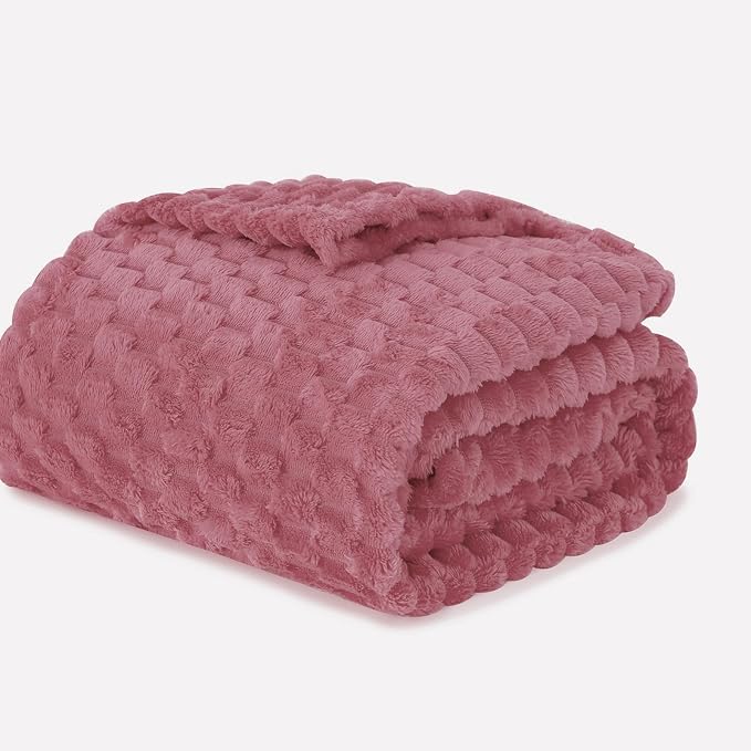Dusty Pink Throw Blanket 50"×60" inches Gifts - Image 5