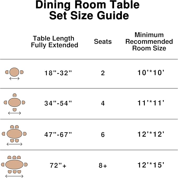 Casaphoria Wood Kitchen Table Set with 6 Chairs, 67" Dining Kitchen Table & Chairs Set for 4-6, Modern Farmhouse Oval Dining Table for Living Room, Easy Assembly, Black
