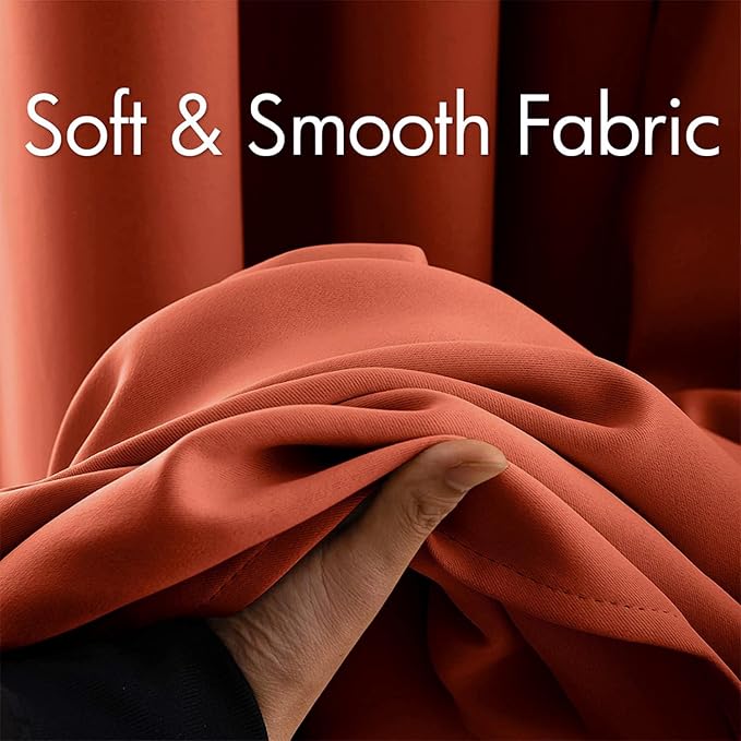 MIULEE Blackout Curtains for Fall Bedroom Living Room Thermal Insulated Room - Image 3