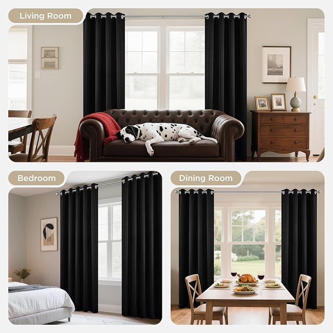 Joydeco Blackout Curtains for Bedroom 84 Inch - Image 6