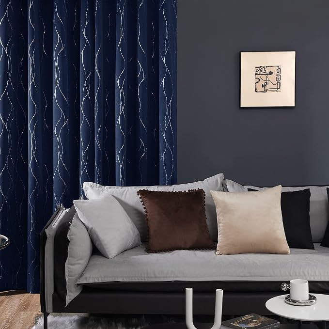 Deconovo Short Window Curtains, Thermal Insulated Soundproof Drapes - Image 3