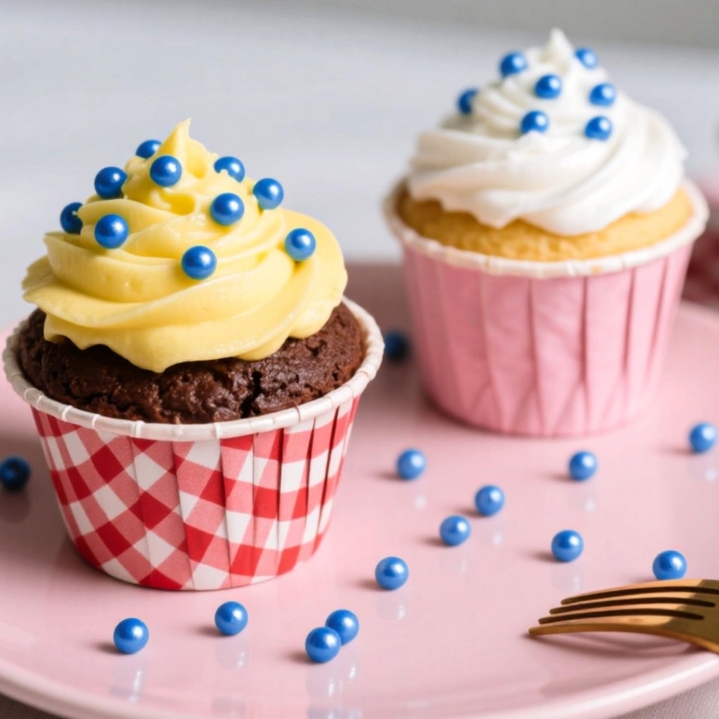 Edible Blue Sugar Sprinkles, Edible Sprinkles for Cake Decorating, Cupcake Toppers, Cake Decorations, Cookie Decoration, Wedding Party Supplies, 180g/6.35oz