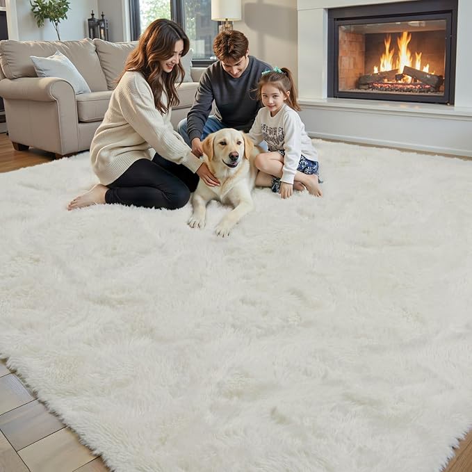 Rugs for Living Room 5x8, Alfombras para Salas Shag Large Plush Soft Area Rug - Image 7