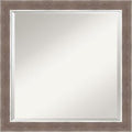 Amanti Art Brown Wall Mirror 24x24 Noble Mocha Square Bathroom Mirror for Wall Decor Living Room, Medium Casual Frame, Hangs Horizonally and Vertically, Bathroom Decor, Beveled Edge from WI, USA