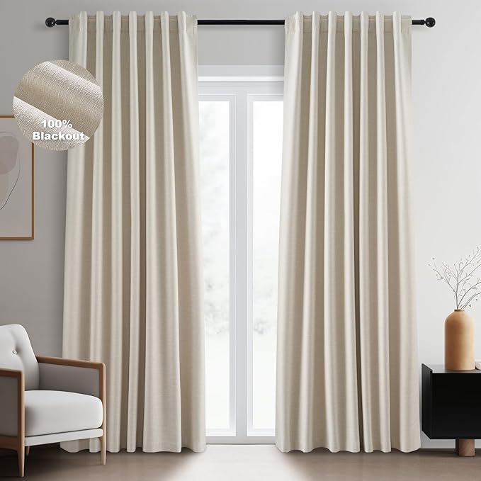 Topfinel Blackout Curtains for Bedroom 96 Inch Long by Topfinel