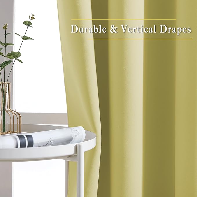 NICETOWN Room Darkening Curtain Panels 72 - Image 5