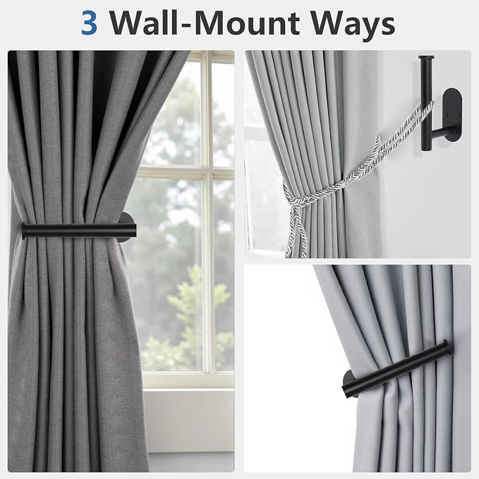 1pcs Curtain Holdbacks, Screw-in Curtain Tiebacks Curtain Tie Backs Curtain - Image 5