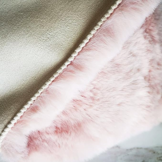 Ghouse Soft Faux Sheepskin Fur Rug 2x6 Pink Fluffy Bedside Rugs Plush Rug Shag - Image 3