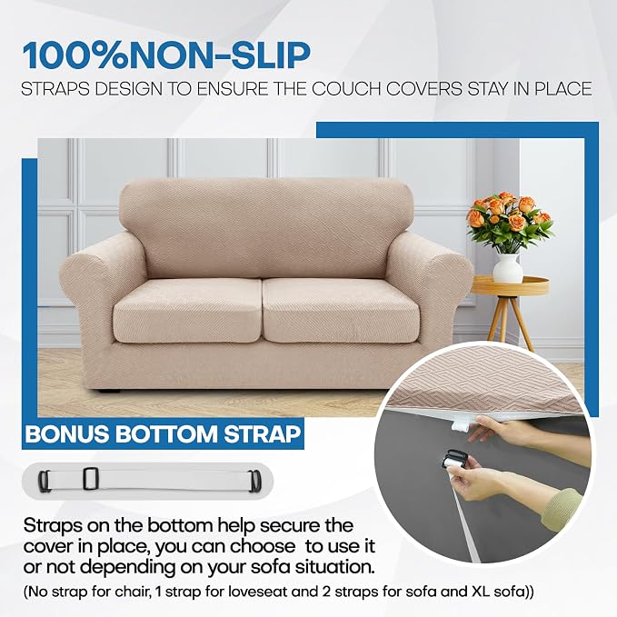 XINEAGE 2026 New 3 Pieces Couch Covers - Image 5