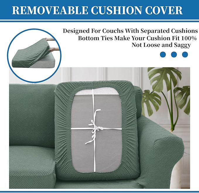 XINEAGE New 3 Pieces Couch Covers - Image 4