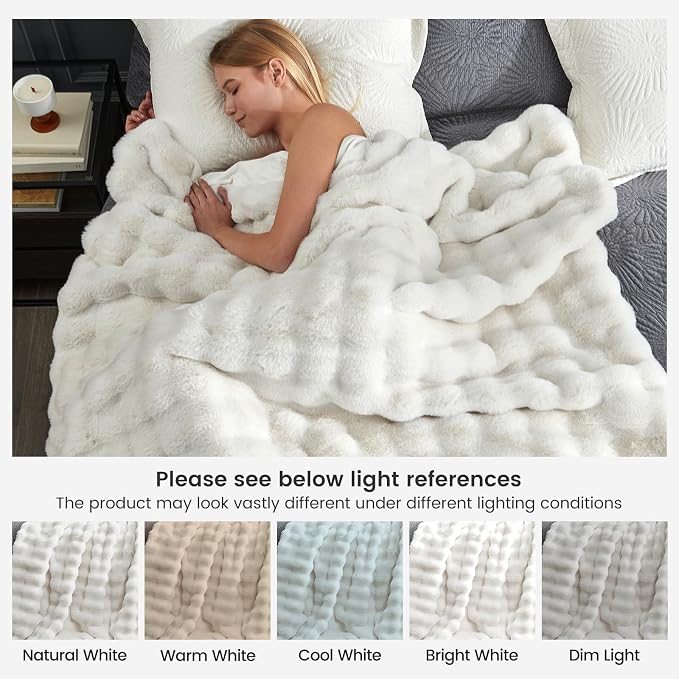 Cozy Bliss Faux Fur Throw Blanket - Image 8
