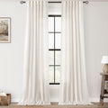 Extra Long 120 inch Curtains Linen Blend by Jolilight