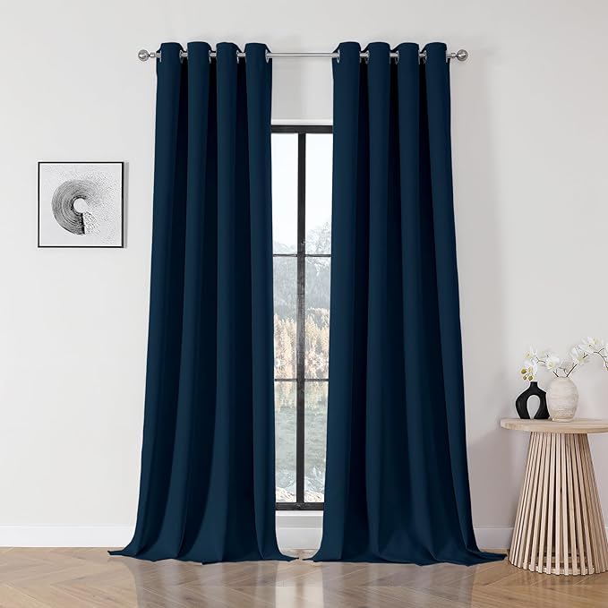 Joydeco Blackout Curtains 108 Inch Length 2 Panels Set, Thermal Insulated Long by JOYDECO