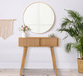 Console Table, Small Console Tables for Entryway，31" Vanity Desk Fluted Dresser Side Table, Brown Entry Table Narrow Console Table Modern Hallway Table Modern Sofa Table for Living Room(Brown)