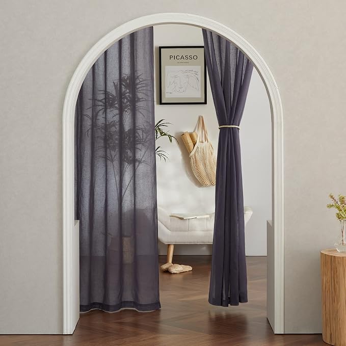 NICETOWN Flax Linen Sheer Curtains - Image 8