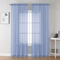 Chyhomenyc Sheer Curtains 84 Inches Long 2 Panels Set by Chyhomenyc