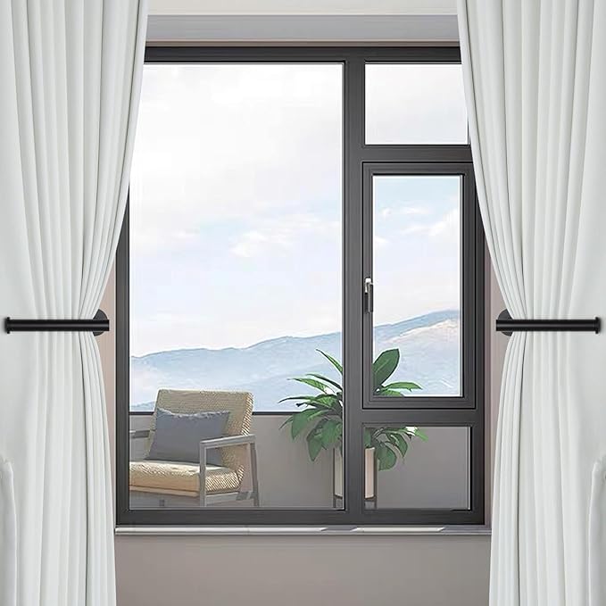 Groleca 6 Pack Adhesive Curtain Holdbacks Curtain Tie Backs Curtain Holdbacks - Image 7
