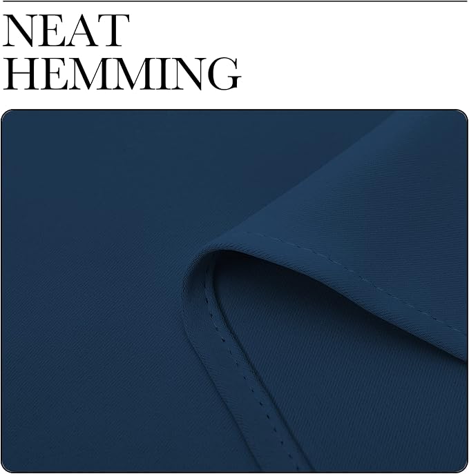 NICETOWN Moroccan Blue Blackout Curtain Panels 48 inch Long Set of 2 - Image 6