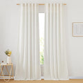 NICETOWN Linen Blend Doorway Curtains 80 inches Long, Rod Pocket & Back Tab by NICETOWN