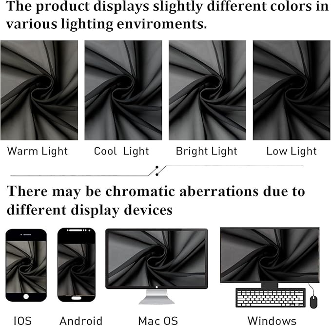 Lecloud Black Sheer Curtains 84 Inches Long 2 Panels, Solid Voile Light - Image 7