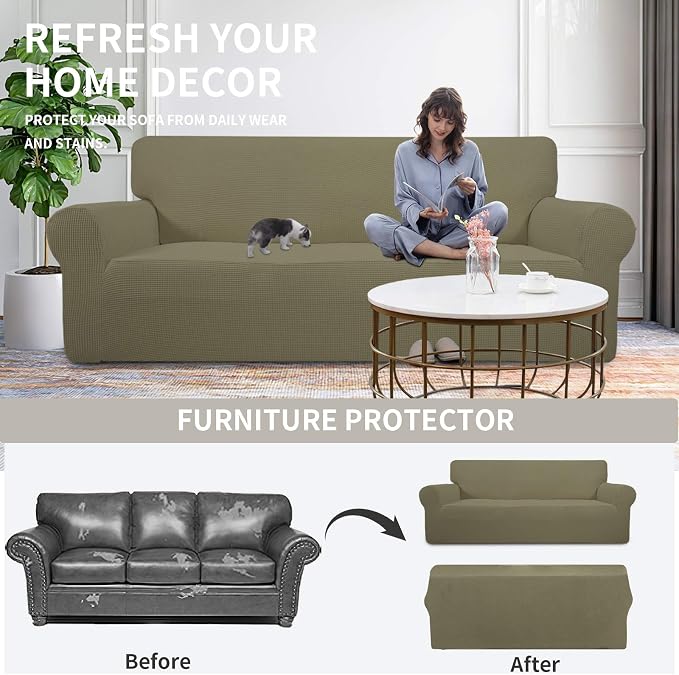 Easy-Going Stretch Chair Sofa Slipcover 1-Piece Couch Sofa Cover Furniture - Image 4