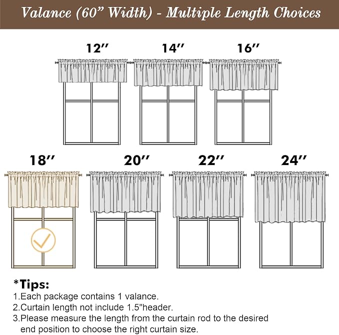 Chyhomenyc Blue Short Curtain Valance - Image 3
