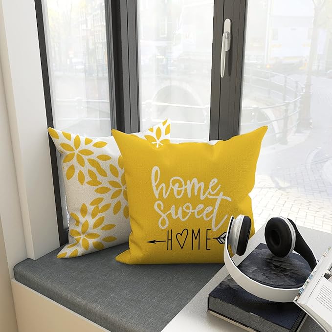 YCOLL Pillow Covers 22x22 Set of 4, Modern Sofa Throw Pillow Cover, Decorative - Image 3