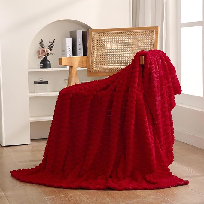 Red Throw Blanket 50"×70" inches Gifts - Image 2