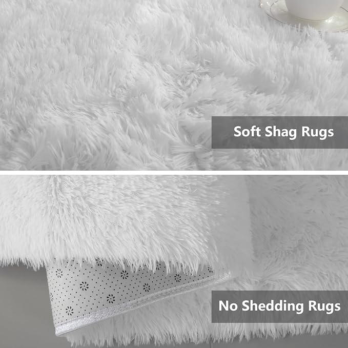 Shag Area Rugs for Living Room 8X10 Ultra Soft Fluffy Area Rugs for Bedroom Dorm - Image 6