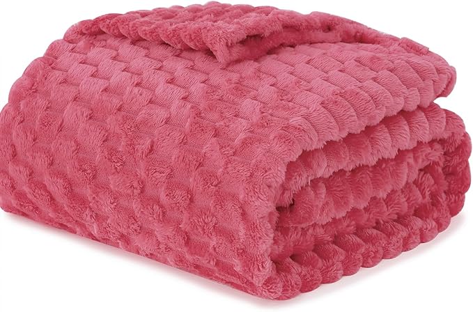 Rose Pink Throw Blanket 90"×90" inches Gifts - Image 3