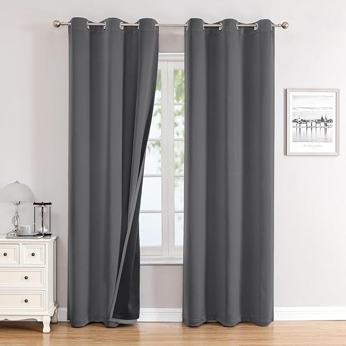 ChrisDowa 100% Blackout Curtains 78 inch Long by ChrisDowa