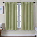 Simplebrand Ava Sage Green Blackout Curtains by Simplebrand