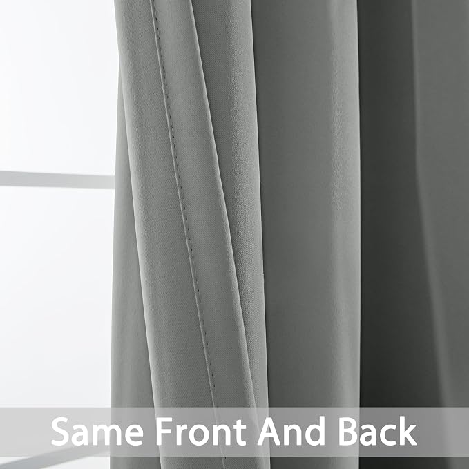 Yakamok Dove Grey Room Darking 36 Inch Length 2 Panel Sets - Image 3