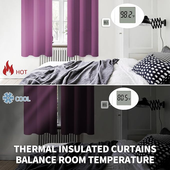 BGment Room Darkening Curtains 84 Inches Long - Image 3