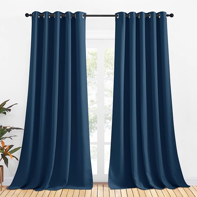 NICETOWN Christmas Burgundy Window Curtains Blackout Drapes, 1 Pair, 70 by by NICETOWN