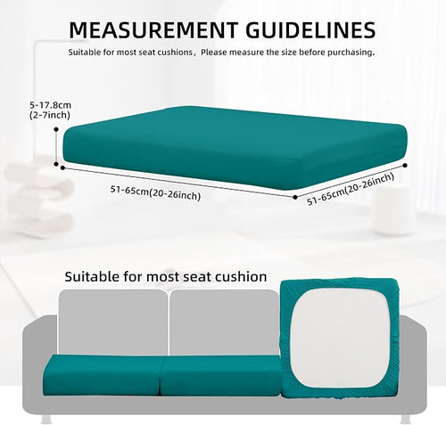 12Pcs Outdoor Cushion Covers, Patio Cushion Covers, Stretch Elastic Slipcovers - Image 2