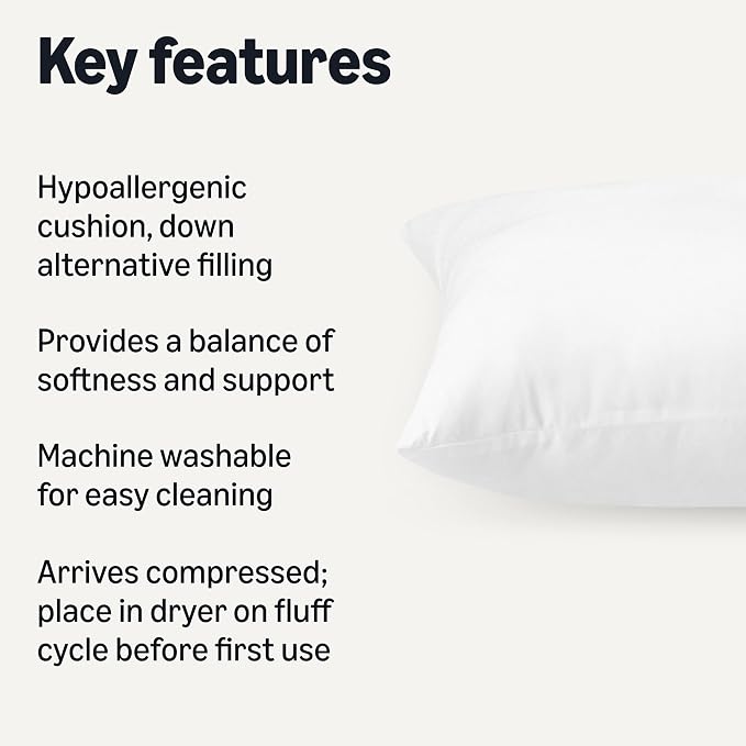 Amazon Basics Long Body Pillow for All Position Sleepers, 20 x 54 inches - Image 2