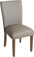 HomePop Parsons Classic Upholstered Accent Dining Chair, Single Pack, Gray