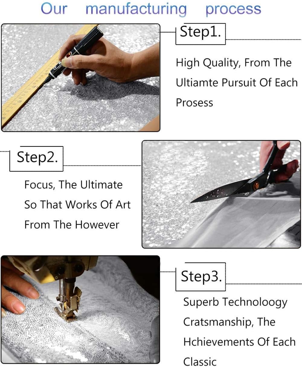 ShinyBeauty Sequin Curtain-Backdrop-5FTx10FT-Silver-Sequin Fabric Photo Booth Backdrop