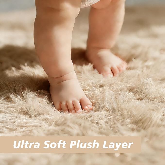 8x10 Fluffy Area Rugs for Living Room, Shag Area Rug for Bedroom - Image 2