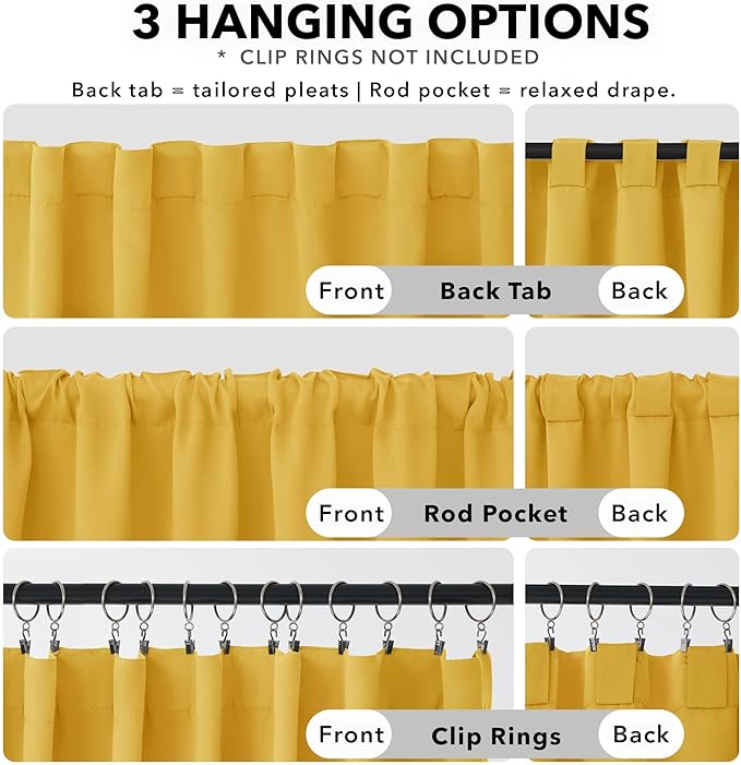 Deconovo Short Blackout Curtains - Image 2