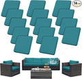 Outdoor Cushion Covers Set, Replacement by SUKAIKEQA