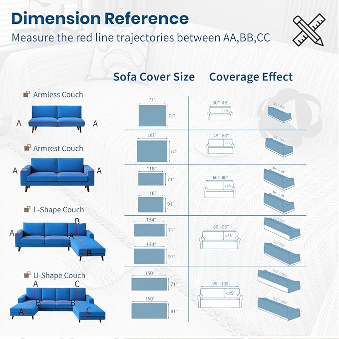 Nobildonna Sofa Cover Washable Soft Thicken Chenille Couch Cover with Tassel,Waterproof Sofa Slipcover for 2-3 Cushion Couch,Sectional Sofa,L-Shaped Furniture Protector Pet-Friendly,Beige 91"x118"
