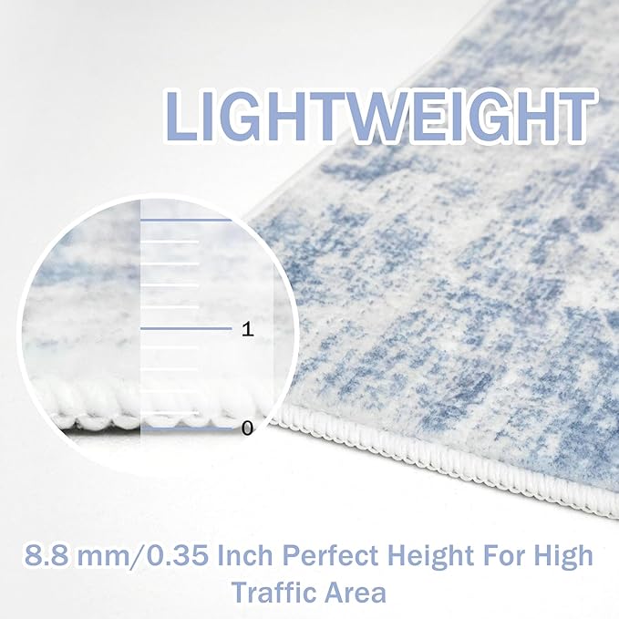 IOHOUZE Abstract Runner Rug 2x10 Ft Washable Runners - Image 5